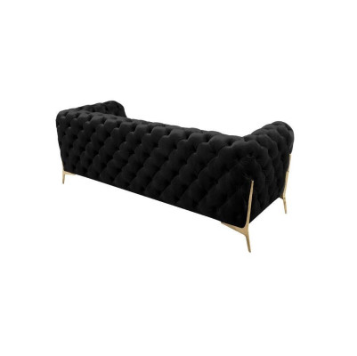 Design canapé Chesterfield 2 places en velours Tissu de revêtement textile Canapés 2 places neufs