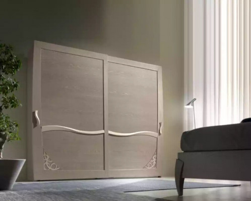 Lit 2x Tables de chevet 6 pièces Ensemble de chambre à coucher Design Mobilier de luxe moderne nouveau