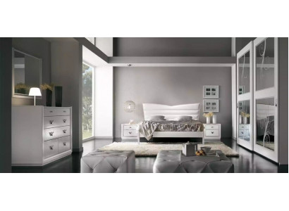 Mobilier de chambre de luxe Lit 2x Tables de chevet Ensemble Commode Mobilier 6 pièces nouveau