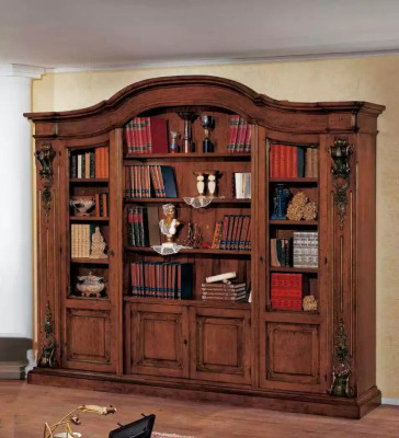 Meuble de bureau étagère marron classique design étagère étagère armoire