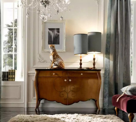 Ensemble complet Table à manger 4x chaises Salle à manger Ensemble Groupe de bois Vitrine 7pcs