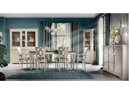 Salle à manger Table à manger 6x Chaises Ensemble Buffet Groupe 10pcs. Complet