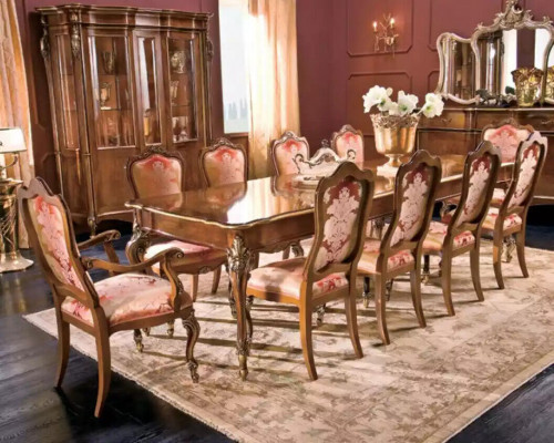 Table à manger 10 chaises Groupe Salle à manger Salon Suite Set de meubles 11 pièces