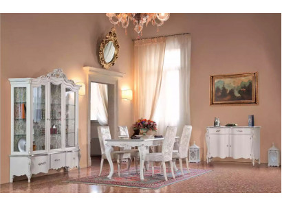 Mobilier de salle à manger classique Ensemble de salle à manger Table à manger 4 chaises Ensemble de salle à manger 7 pièces