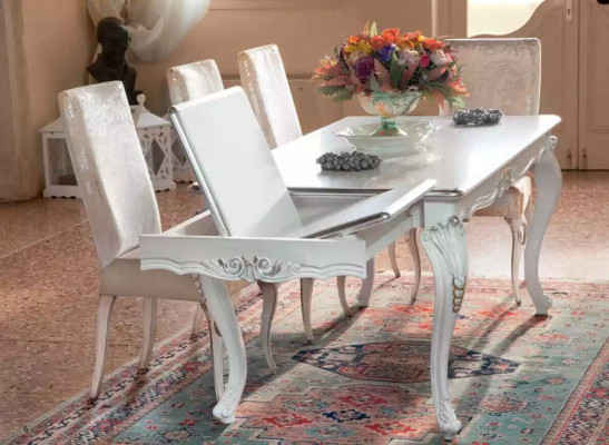 Mobilier de salle à manger classique Ensemble de salle à manger Table à manger 4 chaises Ensemble de salle à manger 7 pièces