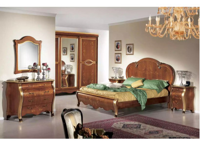 Chambre complète avec lit 2x tables de chevet Armoire Commode