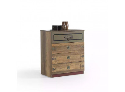 Commode Armoire Bois Commodes Chambre Armoire en bois Marron Design