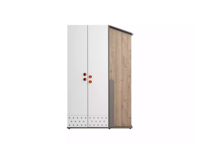 Armoire moderne en bois Armoire Garde-robe Meuble en bois Design à 3 portes Blanc