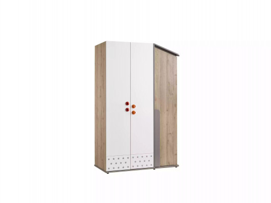 Armoire moderne en bois Armoire Garde-robe Meuble en bois Design à 3 portes Blanc