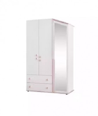 Armoire en bois de design Armoire en bois Armoire Mobilier Bois Miroir Blanc neuf