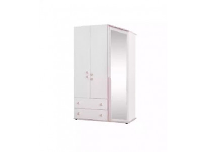 Armoire en bois de design Armoire en bois Armoire Mobilier Bois Miroir Blanc neuf