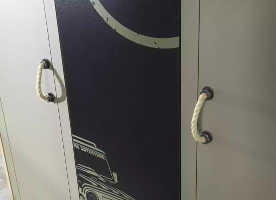 Armoire Armoire en Bois Armoire de Luxe Meubles en Bois 3 portes 0Design Vert