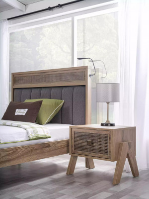 Console de nuit Table de chevet Table de chevet pour enfants Chambre d'enfants Bois Marron Table