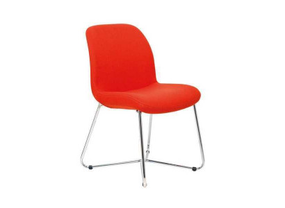 Chaises de luxe design orange chaises rembourrées meubles de bureau nouveaux meubles textiles