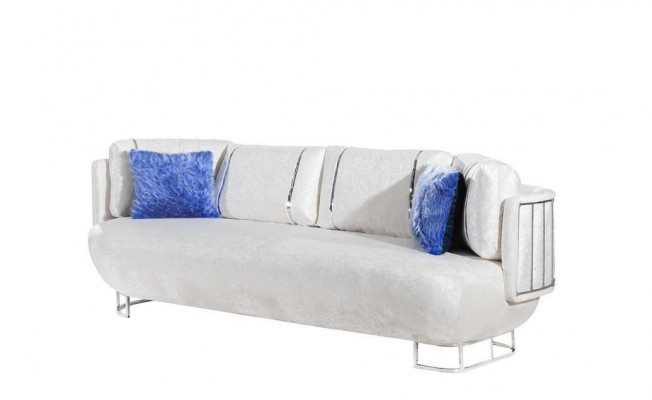Ensemble de salon exclusif Canapé 3+3 avec Table Fauteuil et Table basse 4 pièces