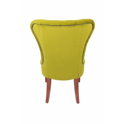 Chaise Chesterfield classique vert fauteuil Tissu fauteuil accoudoirs tissu fauteuils textiles