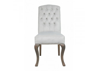 Conception des chaises Chesterfield grises en tissu - ensemble de 2 pour hôtel ou groupe.