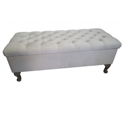 Tabouret chaise longue repose-pieds tabouret d'appoint banc siège Chesterfield