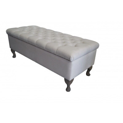 Tabouret chaise longue repose-pieds tabouret d'appoint banc siège Chesterfield