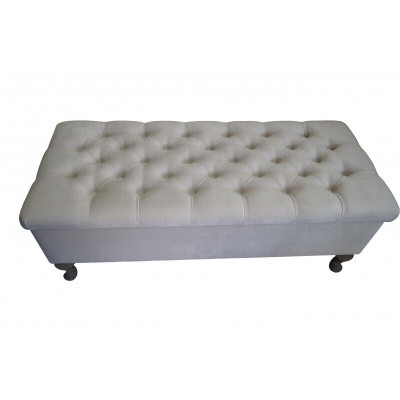 Tabouret chaise longue repose-pieds tabouret d'appoint banc siège Chesterfield