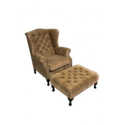 Tabouret tabouret repose-pieds tabouret repose-pieds banc siège Chesterfield