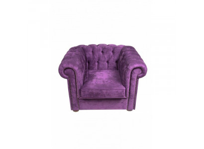 Canapé Chesterfield Fauteuil en Velours 1 Place Design Canapés Sofas