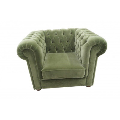 Canapé Chesterfield Fauteuil en Velours 1 Place Design Canapés Sofas