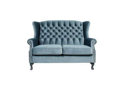 Canapé 2 places Chesterfield Design Tissu canapé de luxe Canapés Fauteuils à oreilles