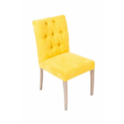 Chaise jaune Chesterfield - Set exclusif de 6 chaises rembourrées Mobilier de salle à manger