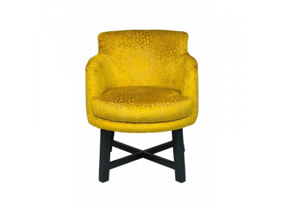 Chaises design, fauteuil Chesterfield, revêtement textile, suite de chaises, ensemble de 4 pour groupe hôtelier.