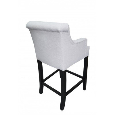 Tabouret de bar gris Chaise de bar Chaise de designer Tissu de conception Chaises de salon Ensemble de 8