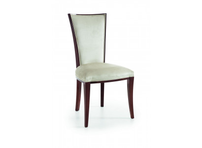 Chaise de designer Fauteuil Royal Classique Chaises Rembourrage Siège en bois