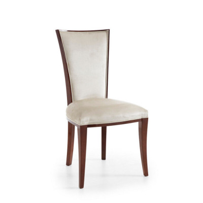 Chaise de designer Fauteuil Royal Classique Chaises Rembourrage Siège en bois