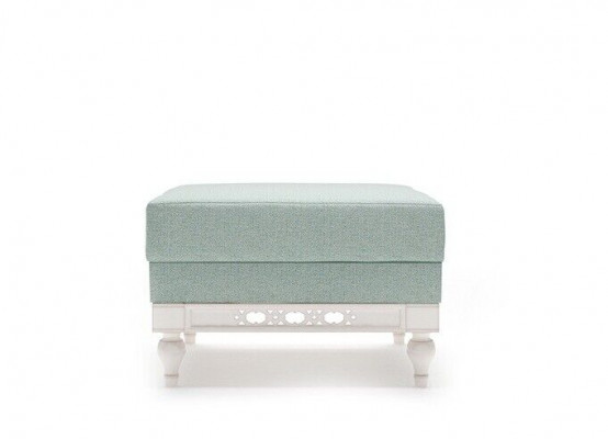 Classique r Tabouret Rétro Rustique Repose-Pieds Ottoman Banc Tabouret nouveau Flp3a