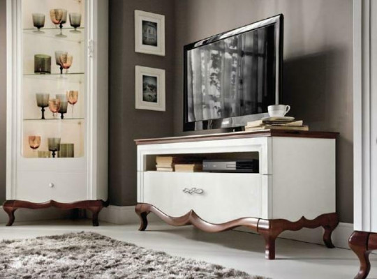 Bois véritable Artisanat solide Classique r base cabinet TV cabinet MI-RTVD