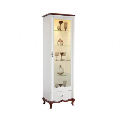 Salon Armoire Classique Vitrine Vitrine Étagère Vitrine MI-1/2