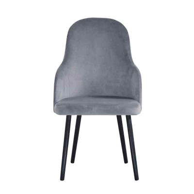 Chaises longues inclinables modernes Groupe de chaises 8 Ensemble de chaises Gris Rembourrage Accoudoirs