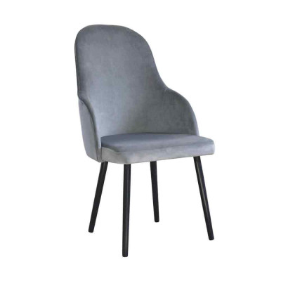 Chaises longues inclinables modernes Groupe de chaises 8 Ensemble de chaises Gris Rembourrage Accoudoirs