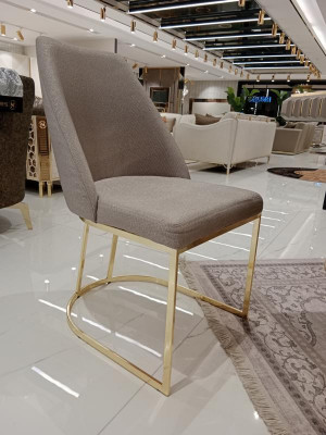 Ensemble de meubles modernes 6x chaises Salle à manger Chaises rembourrées Groupe de chaises en textile