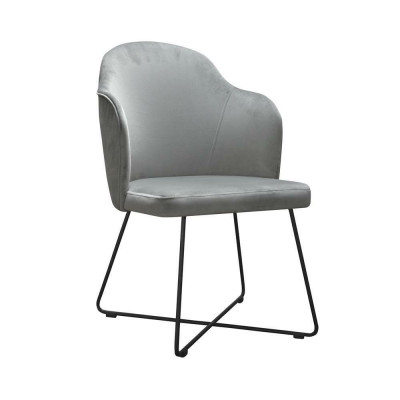Chaise 6x Chaise rembourrée de salle à manger TV Club Siège de tissu Fauteuil Ensemble nouveau Salon