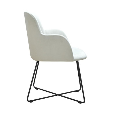 Chaise 4x Chaise rembourrée de salle à manger Club téléviseur Textile Set fauteuil nouvel