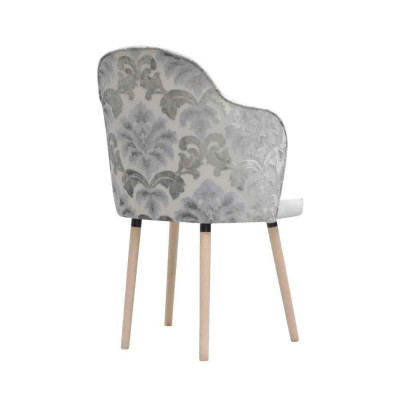 Chaise 4x Chaise rembourrée de salle à manger Chaise de salon télévisé Club Textile Set de fauteuils