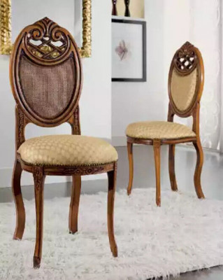 Chaise Mobilier Design Chaise Rembourrée Chaise de salle à manger Classique Bancs en bois