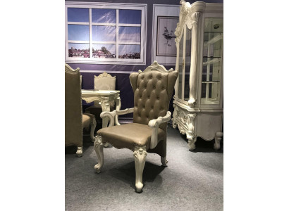 Chaise trône Fauteuil Bois Ensemble Salle à manger Designer Style antique Rococo Baroque