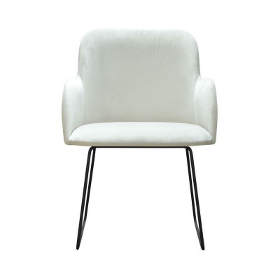 1x Chaise de salle à manger Chaise de salon Chaises de cuisine Chaise rembourrée avec accoudoir