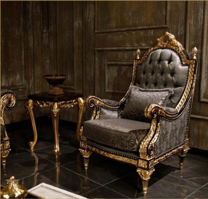 Ensemble de canapé classique Chesterfield 3+1 place Table basse design 3 pièces