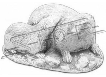 Décoration de jardin Fouine Figurines en pierre de patio Figurine blanche Nature Statue