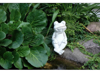 Décoration de jardin Grenouille Patio Figurine en pierre décorative Statue