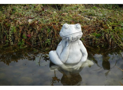 Décoration de jardin Grenouille Patio Figurines en pierre décoratives Statue