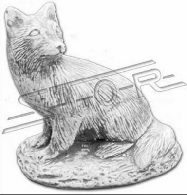 Décoration de jardin Renard Patio Pierre Figurines Figure Statue Décorative